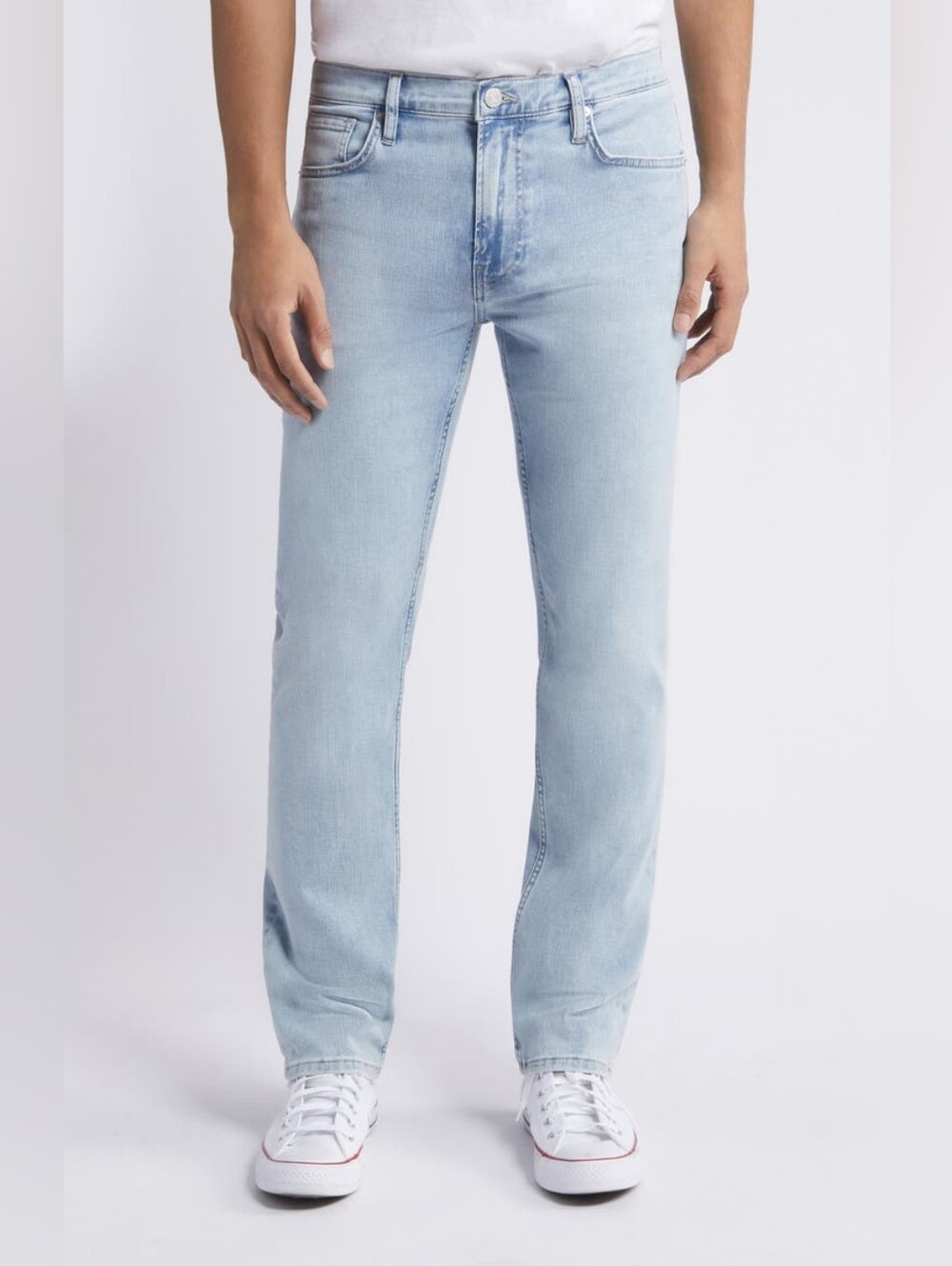 Frame Denim Light Wash Men's Modern Straight Jeans in Campo